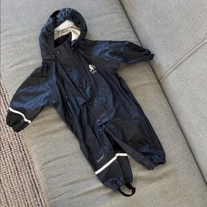 CeLaVi Navy Rain Suit with Hood